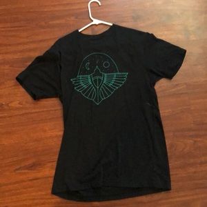 Large designed shirt.